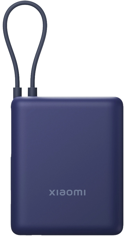 Портативный аккумулятор Xiaomi 33W Power Bank 10000mAh (встроенный кабель) синий BHR9341GL